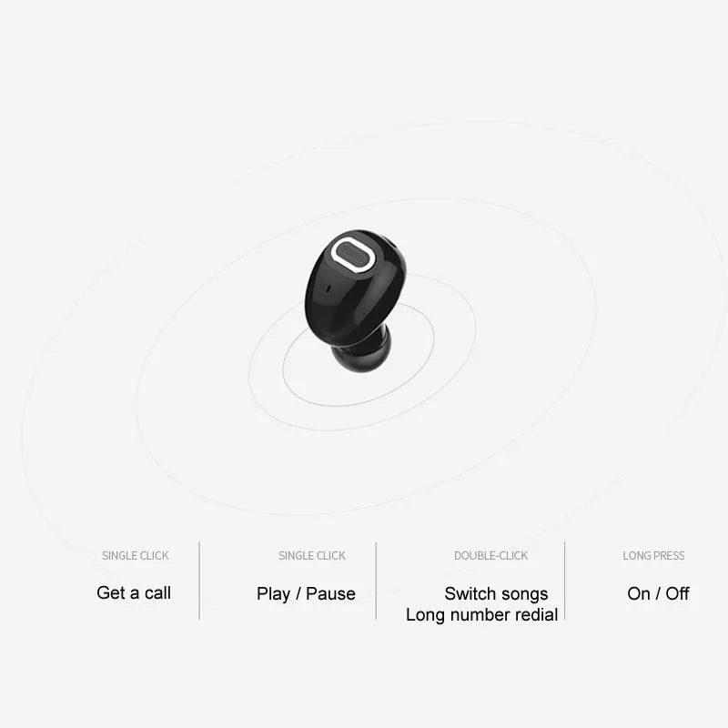 Мини Bluetooth наушники 10 часов время музыки Bluetooth гарнитура беспроводной наушник Hands-free для ТВ ПК iPhone samsung Android телефон