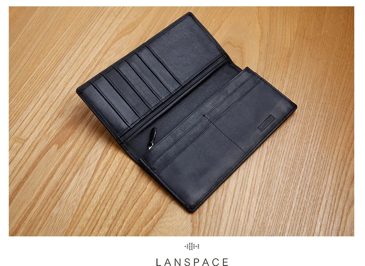 LANSPACE, натуральная кожа, мужской кошелек, дизайнерские кошельки, держатели, известный бренд, кошелек