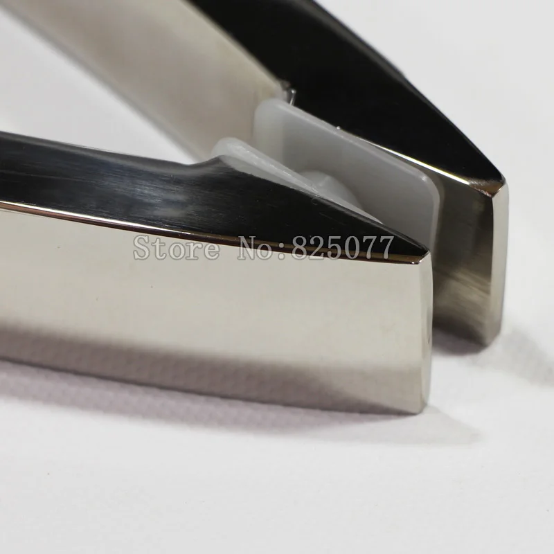 Бескаркасная душевая дверь квадратная трубка изогнутая ручка 304 из нержавеющей