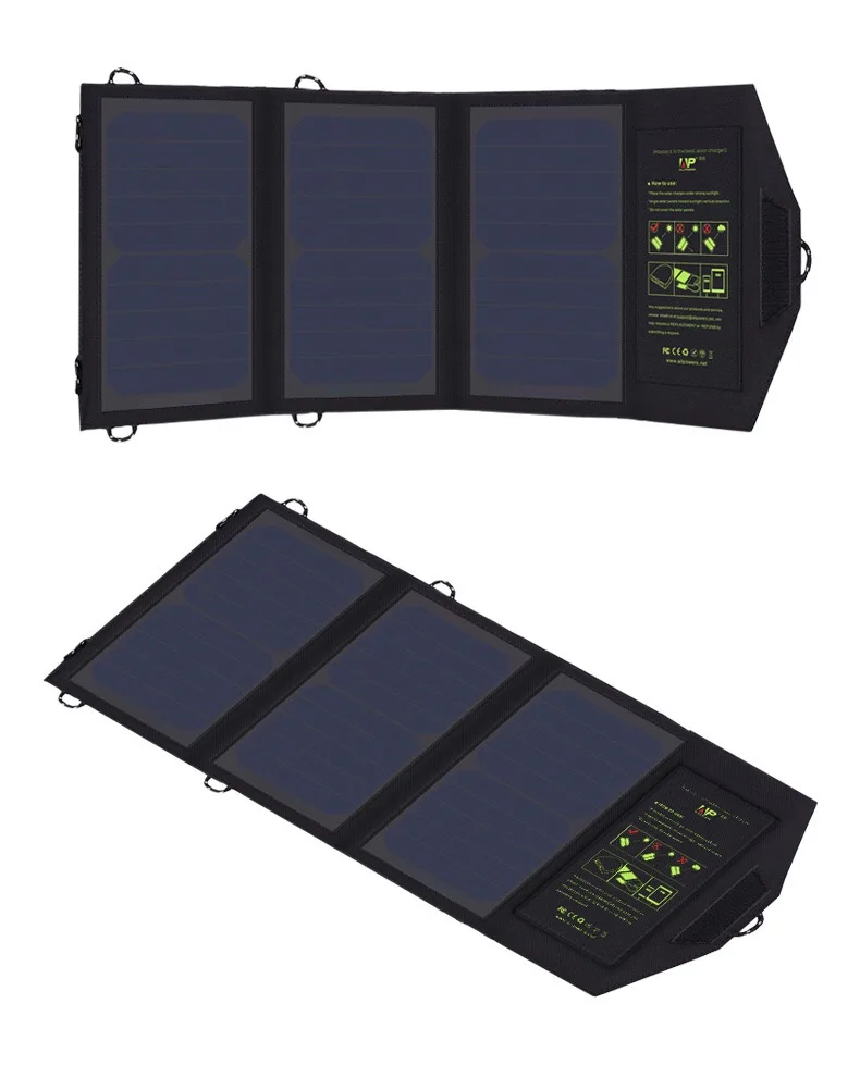 AllPowers высокоэффективное Оригинальное портативное двойное USB Солнечное зарядное