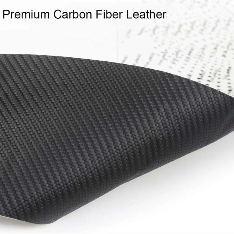 For Tesla Model 3 Door Anti-Kick Mat Leather Carbon Fiber Protector(4 Pcs/Set)Car Interior Accessories |