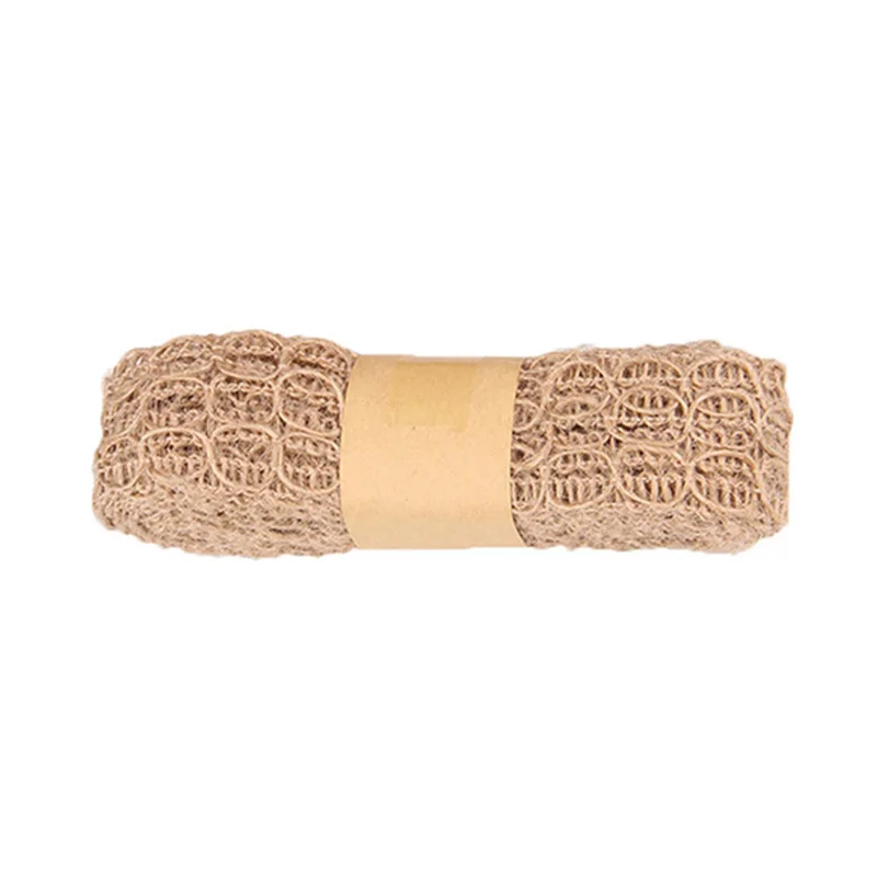 Кружевной орнамент в деревенском стиле рыбья шелковая веревка джутовая