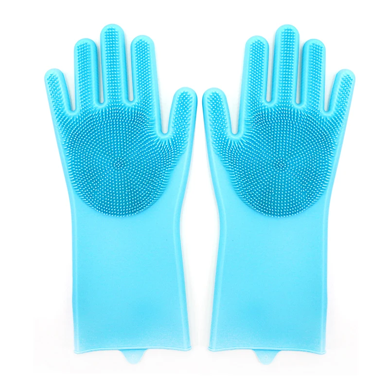 Силиконовые Волшебные чистящие перчатки для мытья посуды домашнее масло