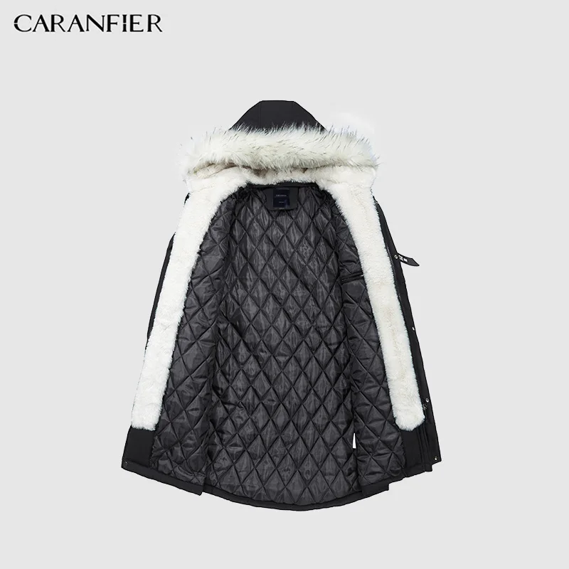 Парка мужская зимняя с капюшоном ветрозащитная плотная теплая чистый хлопок для