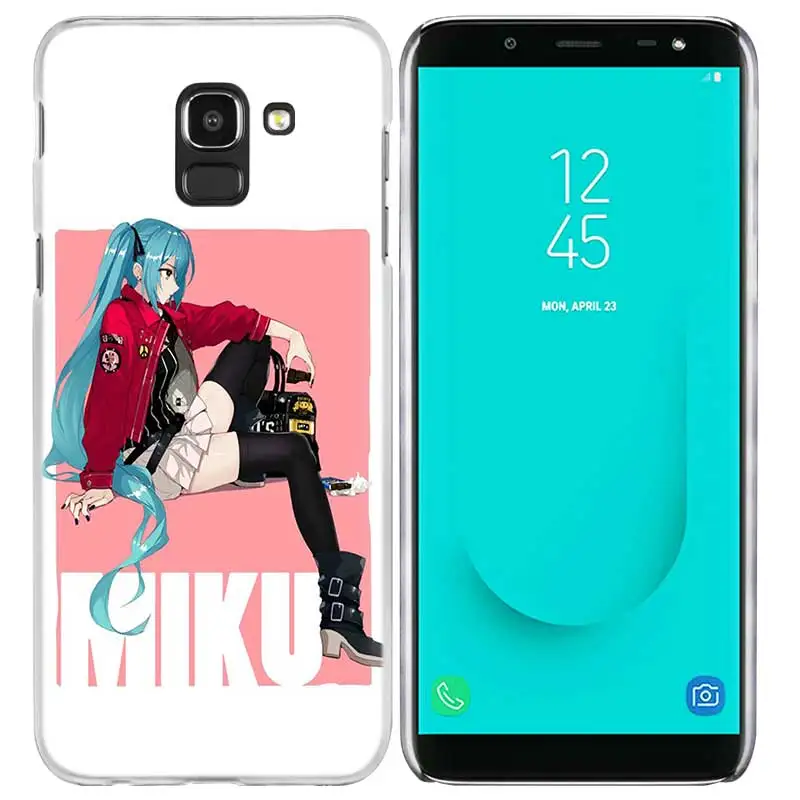 Аниме Хацунэ Мику чехол КРЫШКА ДЛЯ samsung Galaxy A50 A70 A60 A40 A30 A20e A10 A9 A8 A7 A6 A5 J8 J7 J6 J5 J4 Plus Prime