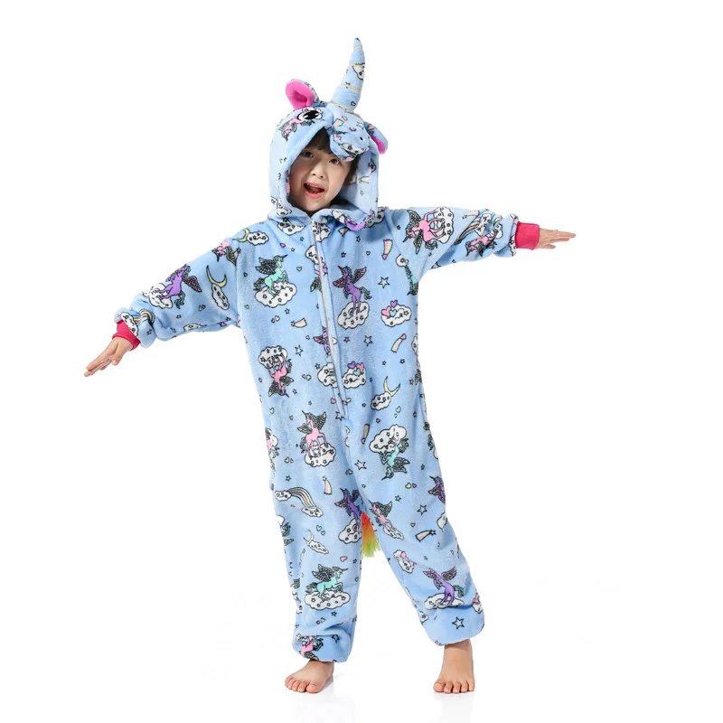 Новые животные Синий Fly Pegasus костюм единорога мультфильм косплэй фланелевые