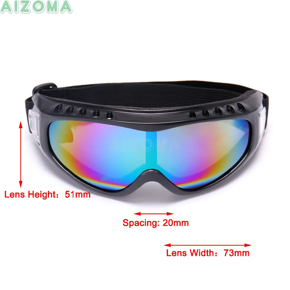 5 цветов противотуманные ветрозащитные солнцезащитные очки для сноуборда