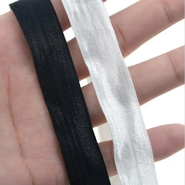 Ширина 4 см 1 метр эластичная лента белый/черный цвет Высокое качество Швейные