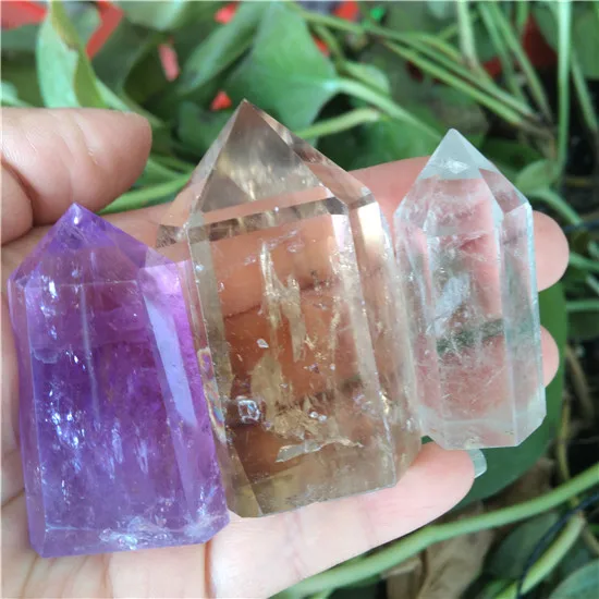 Аметист Турмалин цитрин призрак кристалл камни Кристаллы Wicca Cristal Pierre Naturelle украшения дома аксессуары Geode подарок