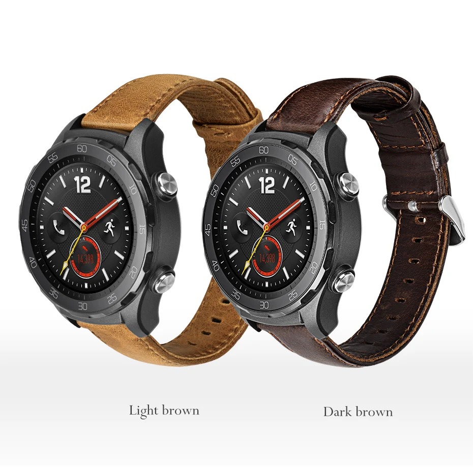 HOCO Quick Release Watch Band 20 мм ремешок из натуральной кожи для huawei Часы Спорт Смарт часы Ретро замена Браслет