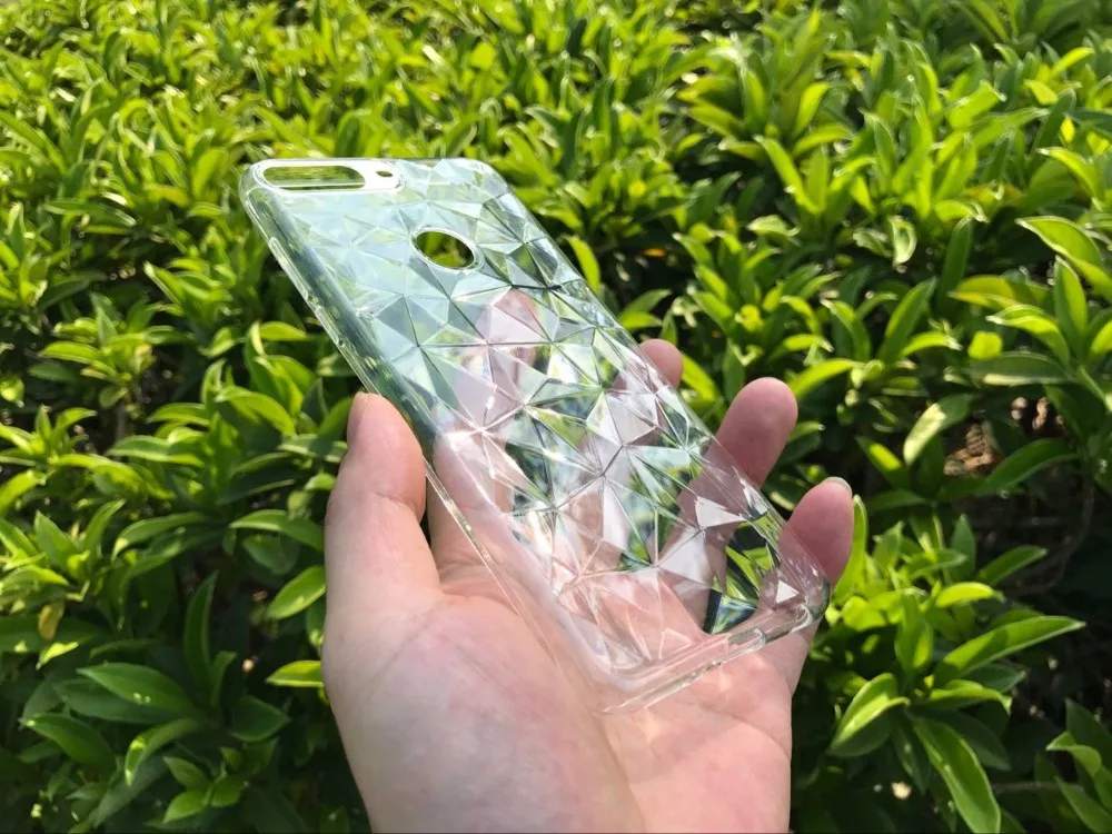 Чехол для Huawei Y7 Prime 2018 5 99 &quot3D алмаз текстура прозрачная задняя крышка чехол |