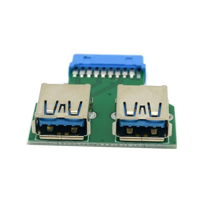 Двойной USB 3 0 тип А для материнской платы 20 контактный разъем|header wire|adapter socketheader pcb |