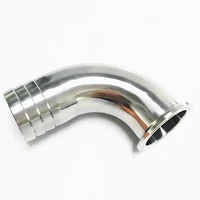 34 od 19mm sanitary hose barb with 90 degree elbow ferrule od 50 5mm ss304 fit 1 5 clamp pipe fitting in pipe fitting
