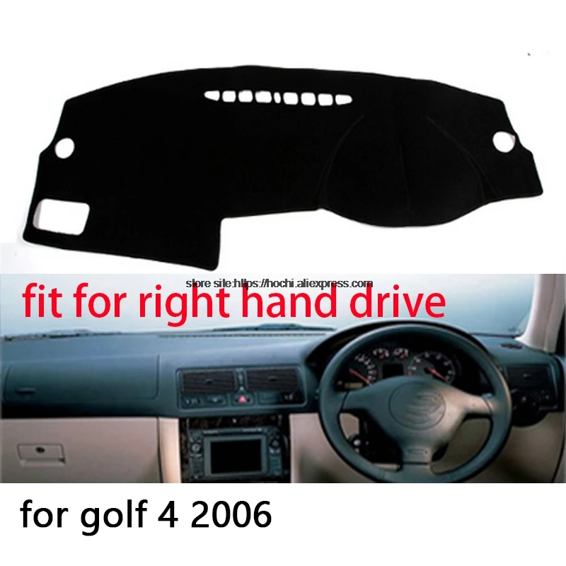 STPLRGECP двухслойный черный тире коврик для Volkswagen VW golf 4 MK4 Dashmat ковер Приборная