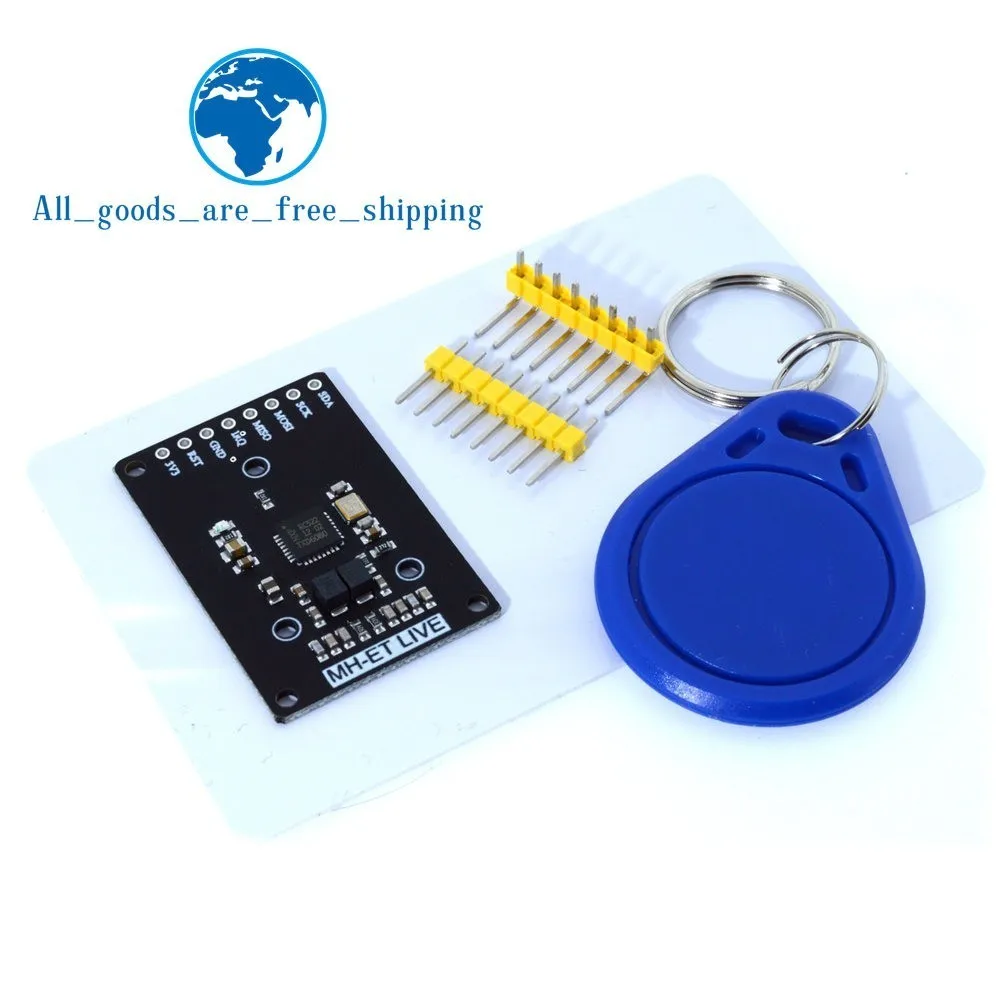 Rfid-модуль RC522 мини-комплекты S50 13,56 МГц 6 см с тегами SPI для записи и чтения для arduino uno 2560