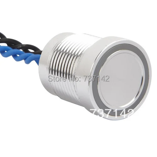 ELEWIND серебристый алюминиевый анодированный пьезонажимной переключатель (16 мм