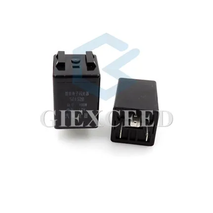 3 контакта черное электронное регулируемое мигающее реле с зуммером для