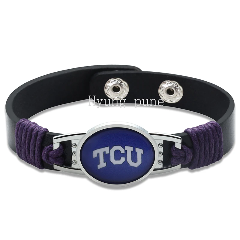 Христианский в стиле Техаса рогатый лягушки регулируемый кожаный браслет для