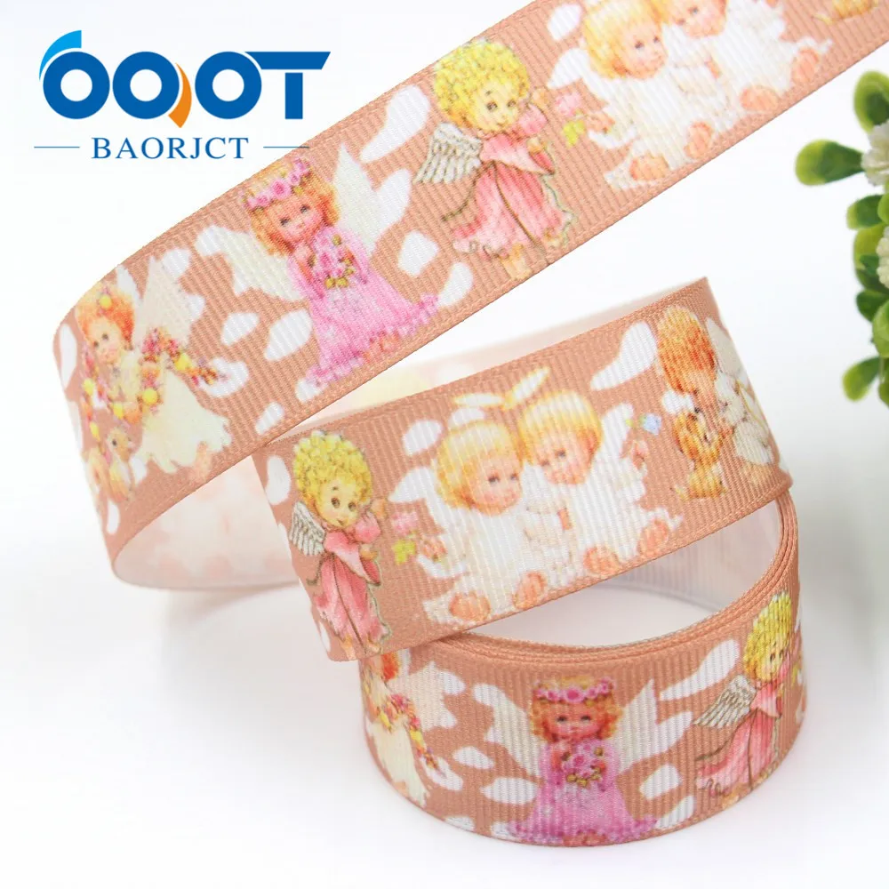 OOOT BAORJCT I 19112 337 25 мм 10 ярдов Мультяшные ленты термоперенос Печатный grosgrain