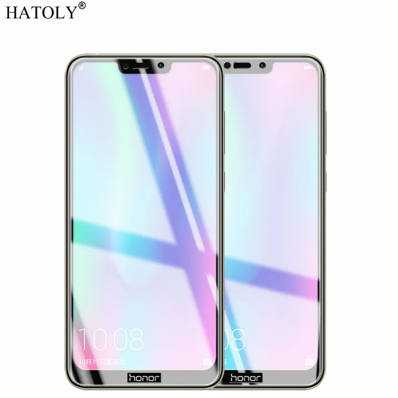 Закаленное стекло для Huawei Honor 8C 2 шт. защита экрана зеркальный чехол 3D пленка с