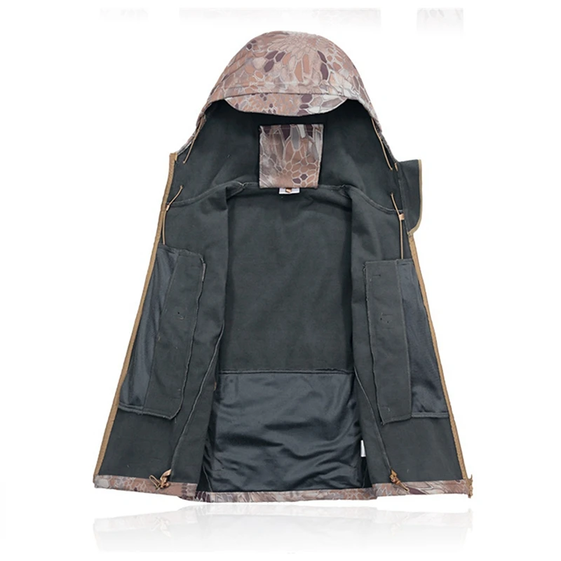 Мужская водонепроницаемая куртка TAD Shark Skin камуфляжная для походов на открытом