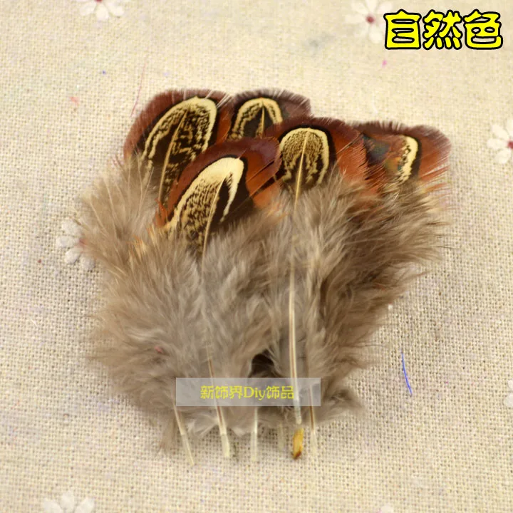 Art DIY sewing handmade 4-8cm pheasant feathers brooch tiara natural feather wedding dress 100pcs/lot | Дом и сад