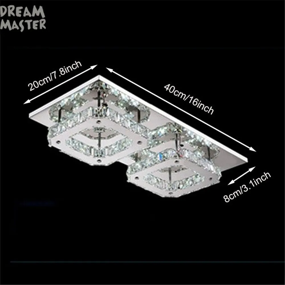 

24W Led chandelier Lights modern Crystal lustres Luminaria lamparas de techo Fixture For Home Lighting LED ceiling lampe