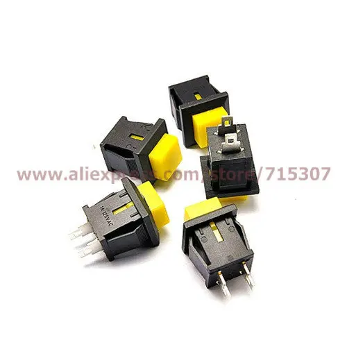 PHISCALE 20 шт. желтых фотоэлементов мгновенного выключения кнопочных переключателей