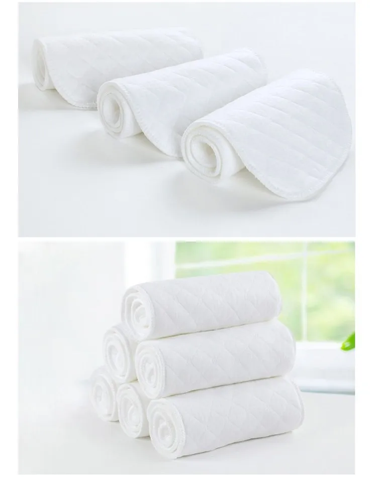 Акция! 2 подгузника + 5 подгузников детские моющиеся многоразовые подгузники из