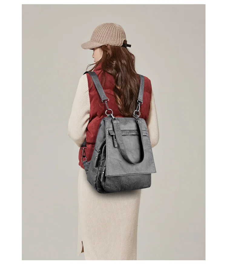 Sac A Dos женский рюкзак женские кожаные сумки на плечо для женщин большая емкость школьная сумка для девочек Mochila Feminina рюкзак для путешествий