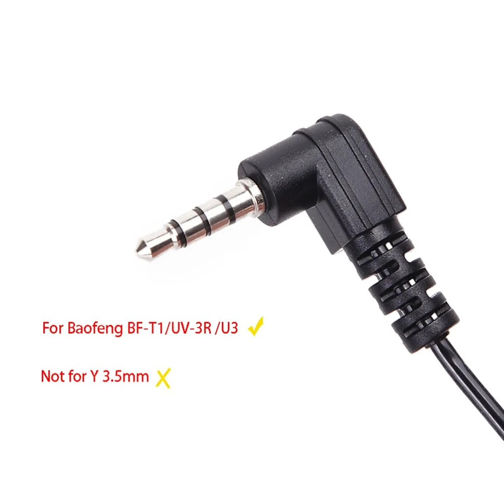 Baofeng BF-T1 Акустическая трубка PTT Mic Динамик гарнитуры для Walkie Talkie BF T1 мини