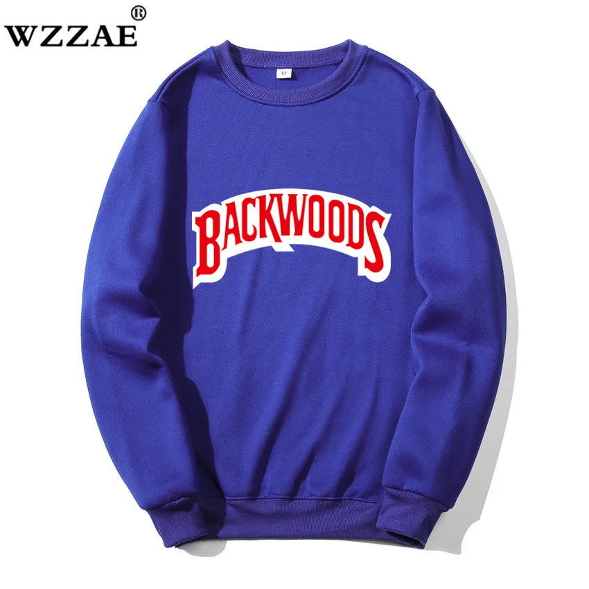 Новинка, худи с круглым вырезом, уличная одежда, Backwoods, толстовка с капюшоном, мужская мода осень-зима, хип-хоп худи, пуловер, толстовки - Цвет: Blue