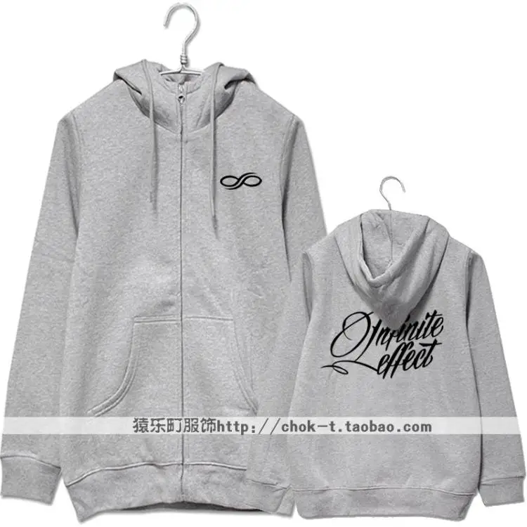 Толстовка с капюшоном и принтом kpop infinite effection для мужчин женщин осенне-зимняя