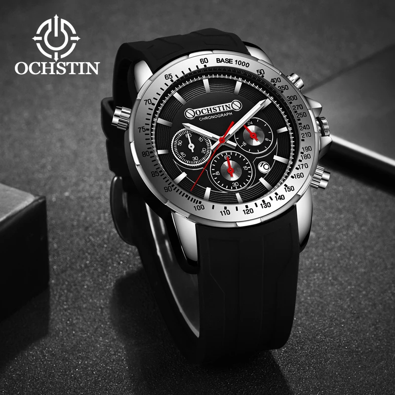 OCHSTIN Элитный бренд пилота часы Для мужчин кварцевые спортивные