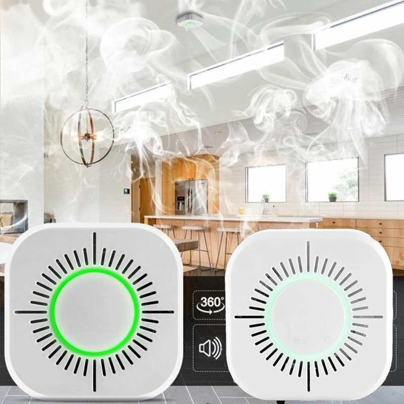 Smoke Detector Wireless 433MHz Fire Security Alarm Protection Sensor for Home Factory System | Безопасность и защита