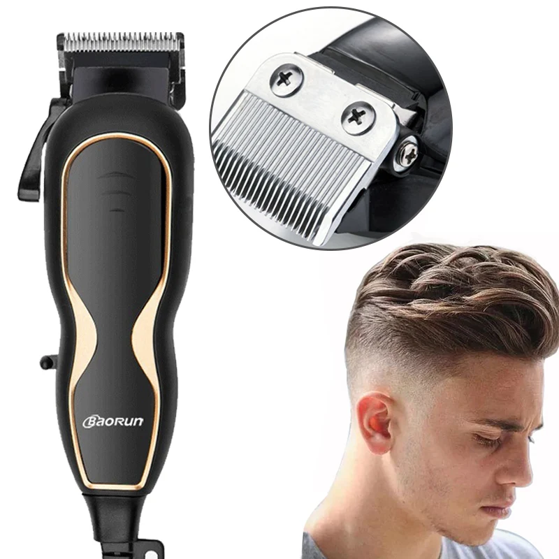 Машинка для стрижки волос BaoRun ультрамощная бесшумная профессиональная