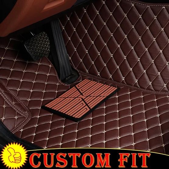 Coffee Custom fit автомобильные коврики вкладыши для Volkswagen VW Гольф 6 7 sportsvan Eos Multivan T5 Passat B6 B8 Фаэтон Sharan tiguan Touareg - Название цвета: Coffee