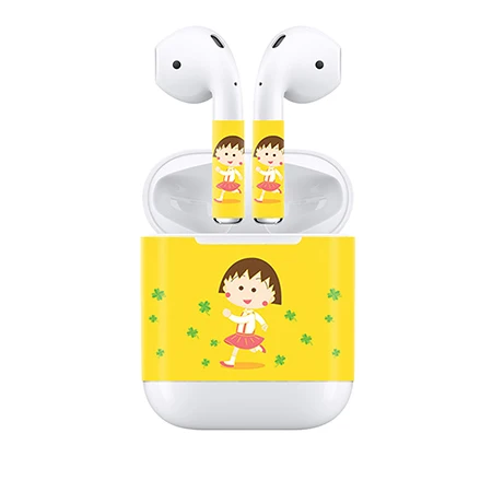 Прямая, Настраиваемые наклейки для Apple Airpods, персонализированная наклейка на заказ