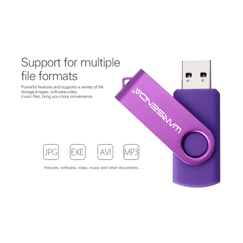 WANSENDA 3,0 Usb флеш-накопитель 128 Гб 64 ГБ 32 ГБ 16 ГБ Флешка с поворотным шарниром 8 ГБ 4 ГБ высокоскоростная USB карта памяти U Stick заказной флеш-накопитель