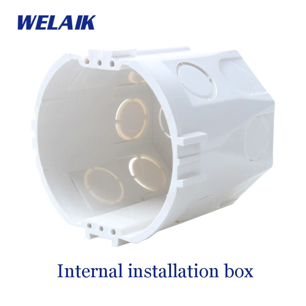 WELAIK ЕС Электрические установочные коробки спасательный белый пластиковый