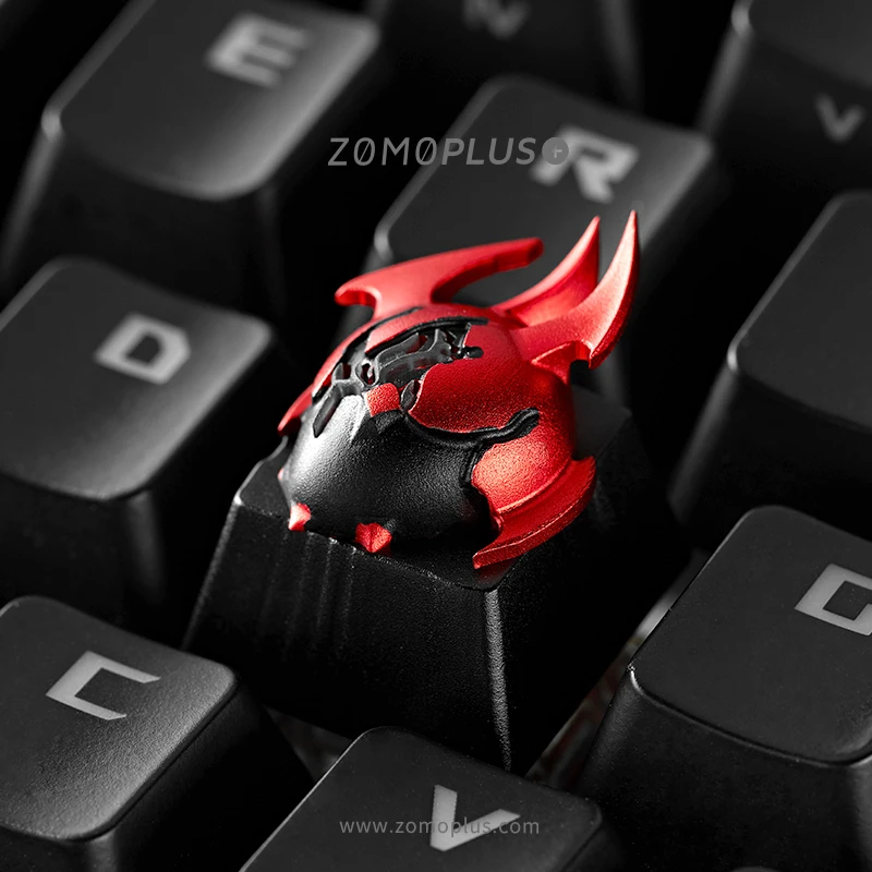 ZOMO dota2 тема 3D металлический ключ колпачок, топор, Бабочка, меч и дракон сердце, механическая клавиатура колпачки, Брелок фигурка, 1 шт
