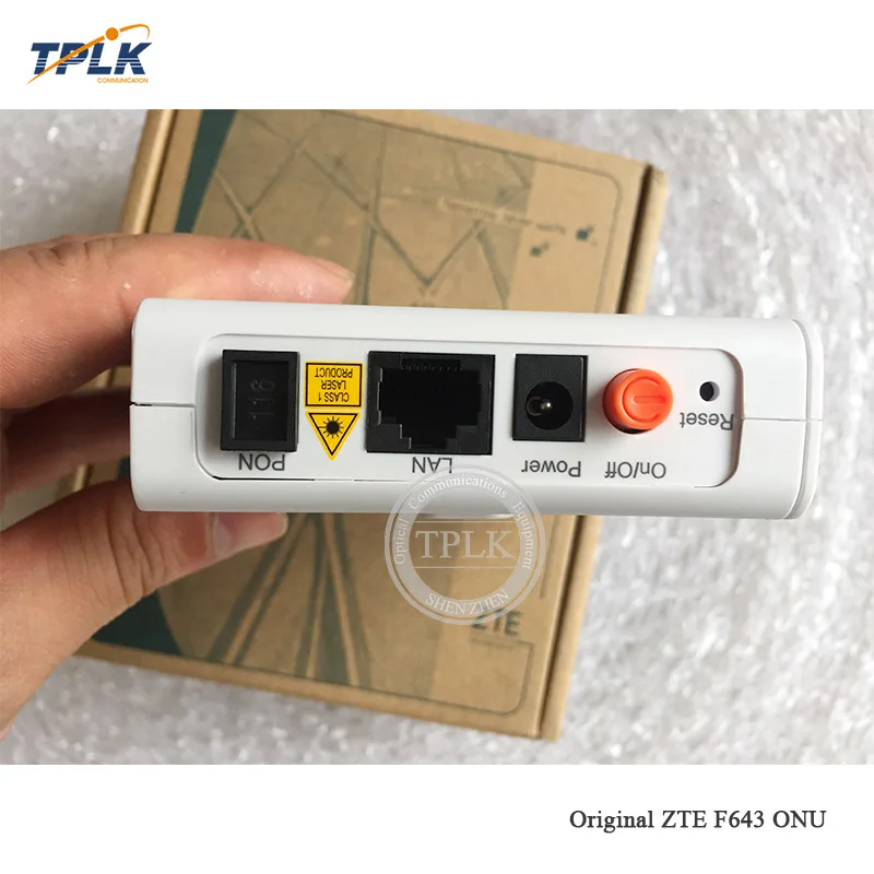 100% оригинальный новый Роутер ZTE F643 GPON ONU ONT FTTH с 1GE применяется к режимам Termina Gpon