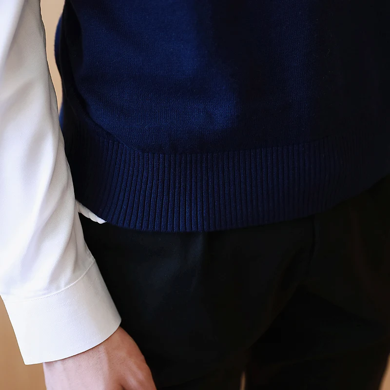 

Loldeal M-3XL Casual Sweater Men Male Sweater Vest Men Knitted Sleeveless Men Sweater V Neck Christmas Sweater