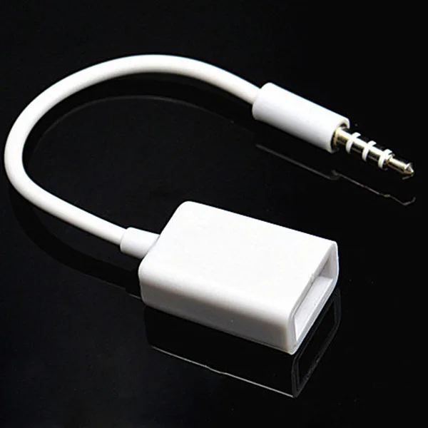 Горячая продажа Автомобильный 3 5 мм Мужской AUX аудио разъем USB Женский Кабель