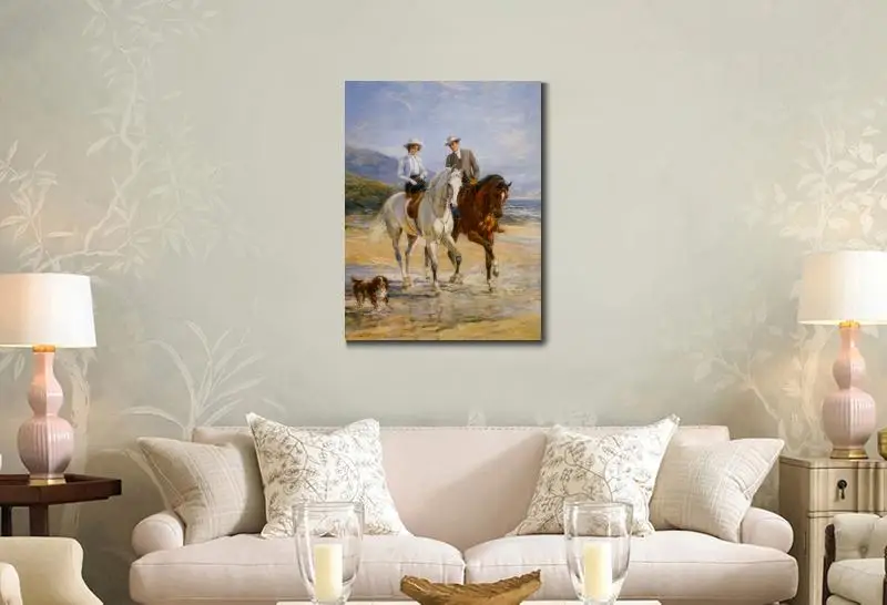Beste Handgemaakte Mooie Schilderijen Heywood Hardy Paar Vergadering Door De Stile Landschappen Art Canvas Voor Muur Decor