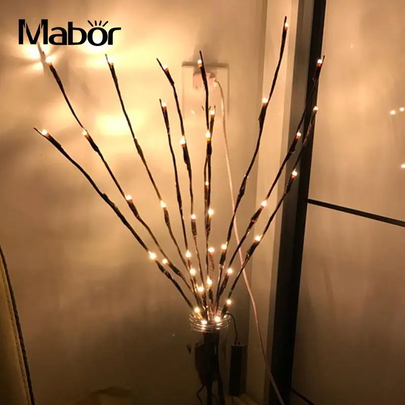 20LED Twigs Light String Indoor Wedding Party Home Decoration Warm White Night | Лампы и освещение
