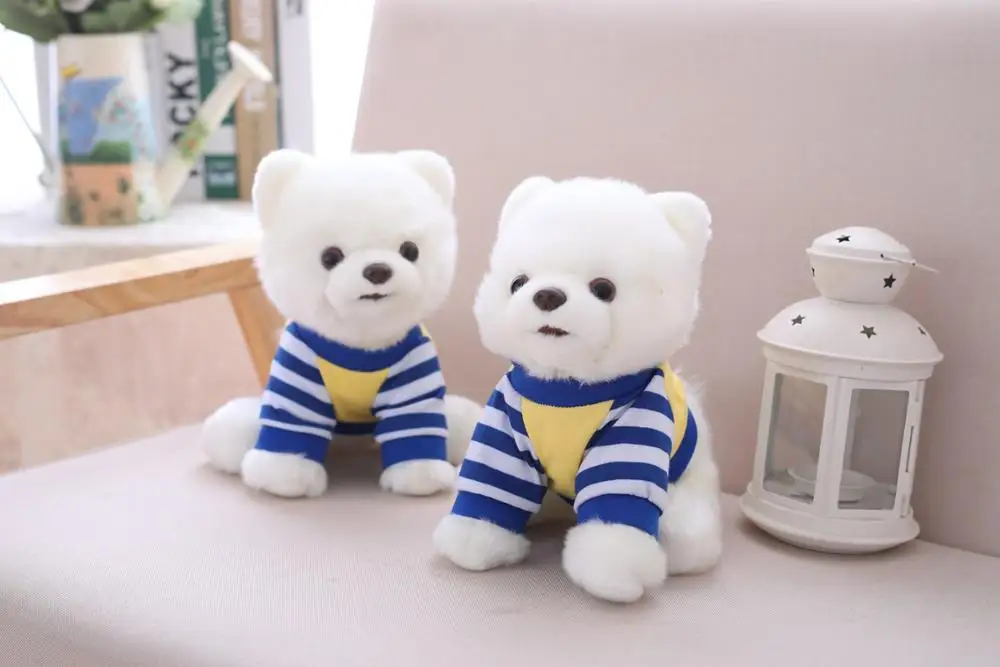 

New high-quality 25cm Pomeranian dog plush toy cute baby toy doll pillow wholesale birthday gift Christmas promotion