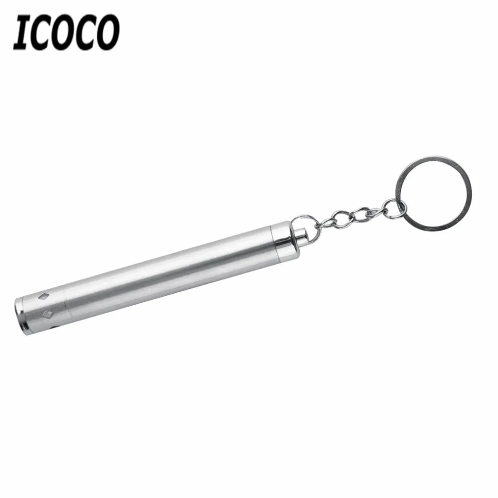 ICOCO круглый лунный свет алюминиевый сплав мини фонарик XML светодио дный