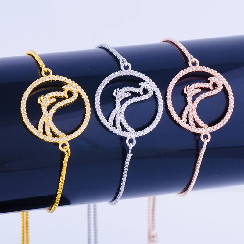 Принадлежности для милые украшения циркониевые птица подвеска браслеты и Diy Медь