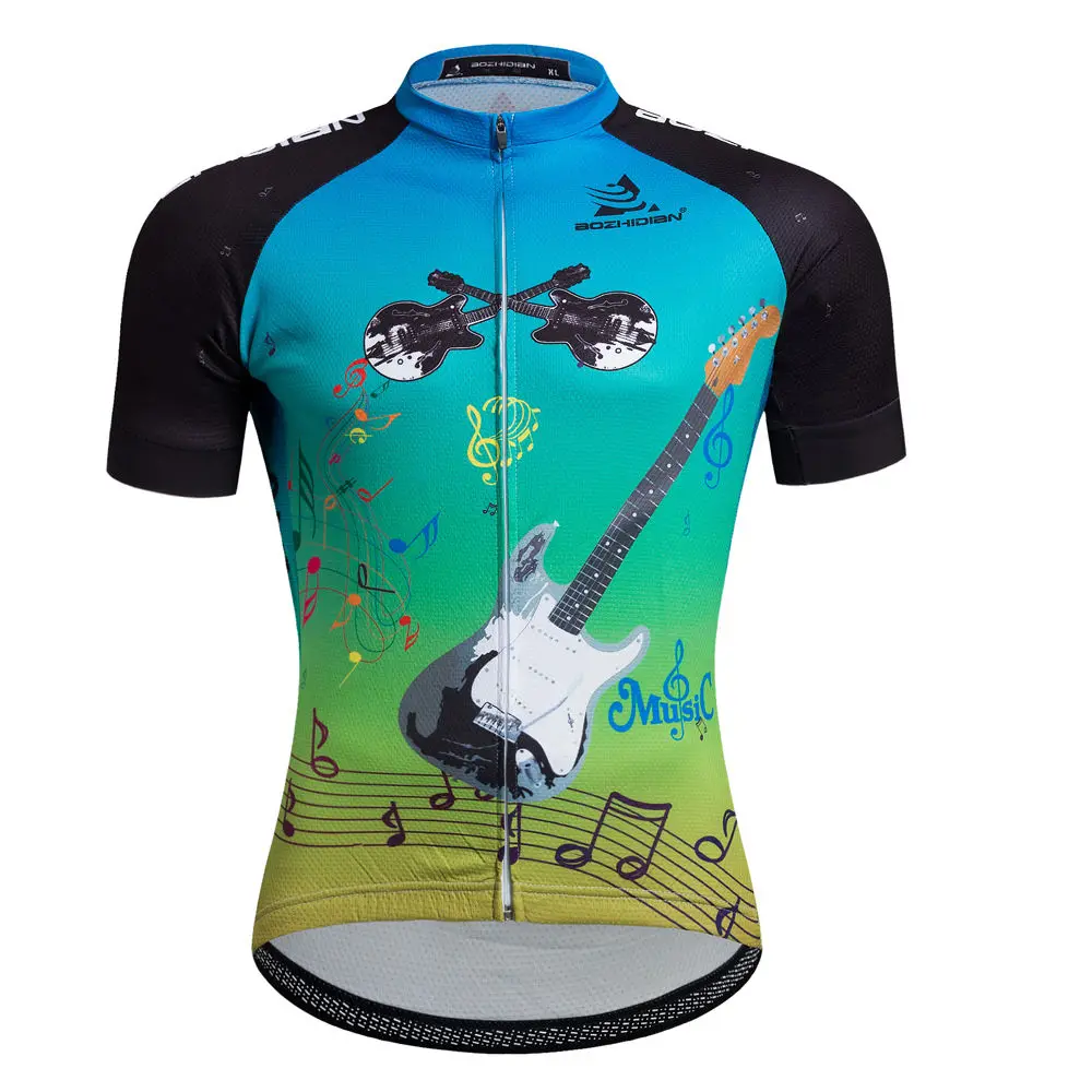 Гоночный велосипед Костюмы короткий рукав Велоспорт Джерси Coolmax Для Мужчин's